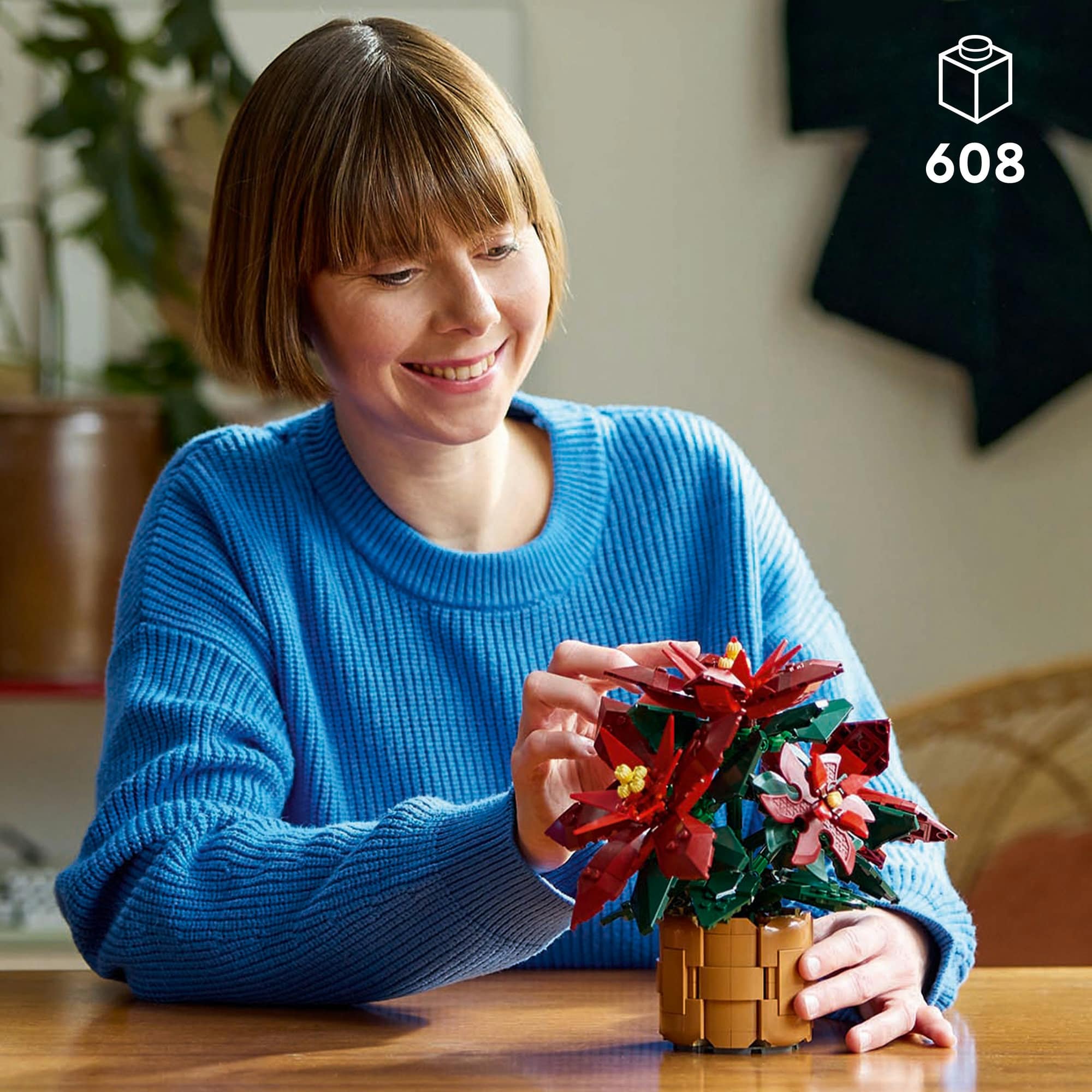 LEGO® Botanicals Poinsettia Plant Decor Building Set 10370